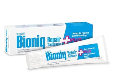Dr. Wolff's Bioniq Repair Plus Pasta Dental | Sin Flúor con Esmalte Biomimético Hidroxiapatita | Para Dientes Sensibles | Ayuda a Reducir el Sangrado de las Encías 1 x 75ml