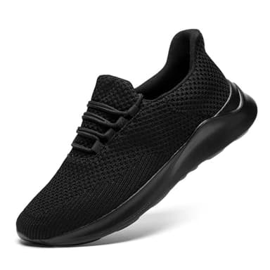 ZDFQLGV Zapatillas Jogging Transpirables Zapatillas de Tenis Zapatillas para Caminar y Correr Zapatillas para Correr al Aire Libre Zapatillas Deportivas Casuales Negro Talla 42