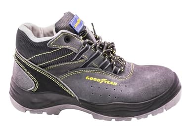 Goodyear - G138107C - Botas de Seguridad - Piel Serraje Gris - Alta Resistencia - Forro Antibacteriano - Plantilla Extraíble -Talla 39