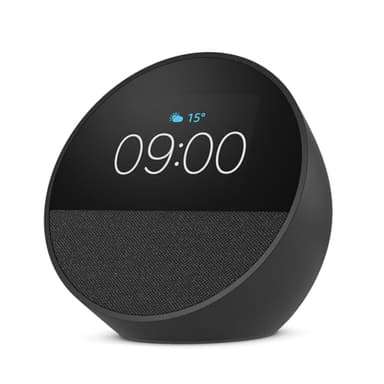 Amazon Echo Spot (última generación) | Despertador inteligente con sonido de calidad y Alexa | Negro