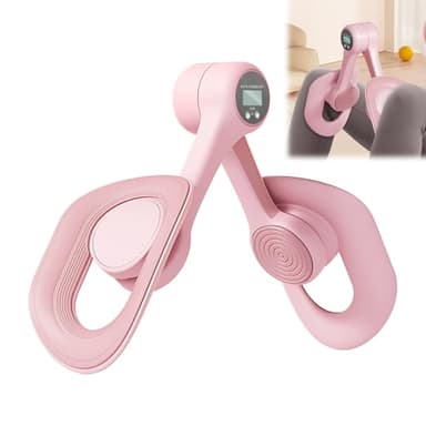 Entrenador de suelo pélvico, entrenador muscular del suelo pélvico para hombres y mujeres, ejercitador de suelo pélvico giratorio de 360°, conteo automático, ejercitador interior del muslo