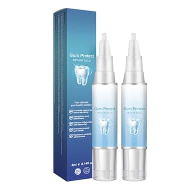 Gel Oral para el Tratamiento de las Encías,Restauración Natural Encías Bucal Cuidado Bucal,Pluma para Blanquear los Dientes,Gel para Terapia de Encías,Cuida su Salud Bucal,4ml,2PC