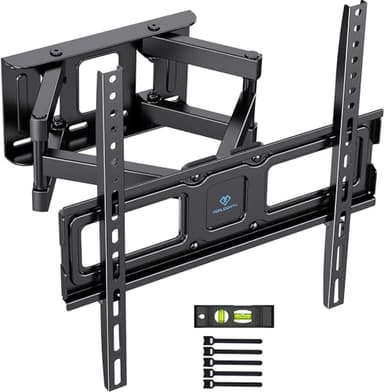 PERLESMITH Soporte TV Pared Articulado Inclinable Y Giratorio – Soporte TV para 26-70 Pulgadas Pantallas – MAX VESA 400x400mm, para Soportar 45kg