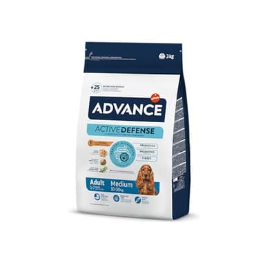 Advance Medium Adult Chicken, Pienso para Perros Adultos de Razas Medianas con Pollo, 3kg