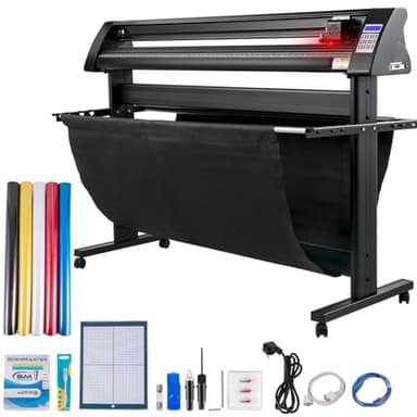 VEVOR Plóter de Corte de Vinilo 1350 mm Luz de Guía LED Signmaster Label Maker Plotter de Corte de Vinilo para Campo de la Publicidad Decoración Variada Artesanía Fabricación de Etiqueta Impresora