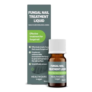Healthcare by Amazon Líquido para el tratamiento de hongos en las uñas de , 10ml (anteriormente Amazon Basic Care); el embalaje puede variar