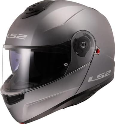 LS2, Casco Moto Modular Strobe II Matt Titanium, XL