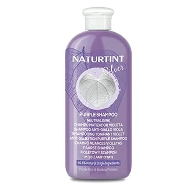 Naturtint Champú Matizador Violeta | Elimina Tonos Amarillentos y Cobrizos | Limpia Suavemente | Nutre y Repara | Para Cabellos Rubios, Blancos y Teñidos | 96,6% Ingredientes Naturales | 330 ml