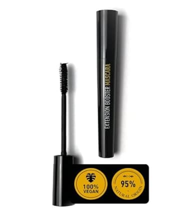 Aleskin Máscara de Pestañas Negro Intenso con Sérum y Tratamiento Fortalecedor – Volumen y Longitud al Instante – Natural, Vegana, Cruelty Free e Hipoalergénica