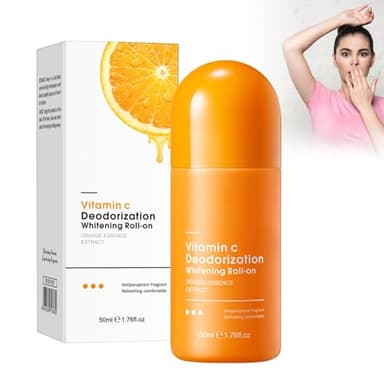 Desodorante antioscuras en las axilas con vitamina C, aroma 100% natural que reduce la sudoración y la pigmentación con vitamina C desodorante en barra para axilas, control natural de olores y