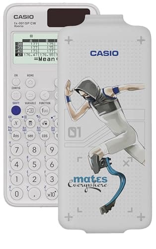 Casio FX-991SP CW - Calculadora Científica ilustrada con Corredor, Recomendada para el Currículum Español y Portugués, 5 Idiomas, más de 560 Funciones, Solar, Color Blanco