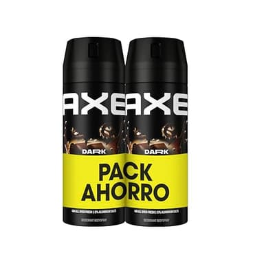 Axe Desodorante Antitranspirante Bodyspray DARK TEMPTATION Pack Ahorro 2x150 ML, El embalaje puede variar