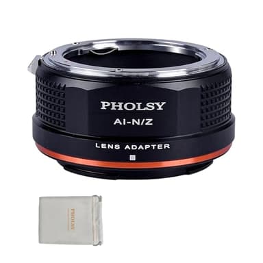 PHOLSY Enfoque Manual FTZ Adaptador de Objetivo Compatible con Objetivos Nikon F y Cuerpo de Cámara Nikon Z, Nikon F a Z