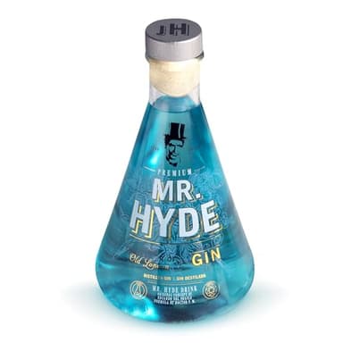 MR. HYDE Ginebra Premium Elaborada en España 70 cl | Gin con 5 Destilaciones + 33 Botánicos | Sabor Único y Artesanal