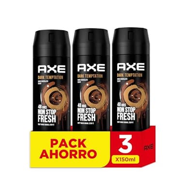 Axe Desodorante Bodyspray Dark Temptation 150ml, 3 Unidades