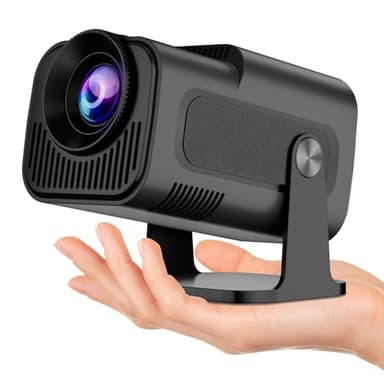 ZDSSY HY320 Mini Projetor Portatil - 5G WiFi 6, Bluetooth 5.0 e Android 11, Suporte 4K e 1080P Full HD, 12,000 Lumens, Projetor Led com 4D/4P e Auto de Correccao, 180° Giratorio, Zoom Eletronico