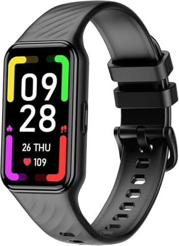 Blackview Smartwatch, 1.47" Reloj Inteligente Hombre Mujer - 24 Modos Deportivos, Oxímetro(SpO2) Podómetro Sueño Pulsometro, Batería Grande de 300 mAh, Pulsera Actividad Compatible con Android e iOS