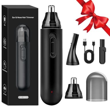 Cortapelos de Nariz Recargable, Recortador Pelos Nariz, Impermeable IPX7 para Cortar el Vello de la Orejas y Cejas para Hombres y Mujeres