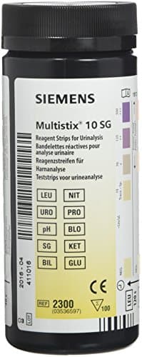multistix ANÁLISIS DE ORINA TIRAS, pack de 10 , 100 piezas