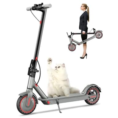 Scooter Eléctrico,NeumáTico SóLido De 21,6Cm,hasta 25 Km/H,Kilometraje 35KM,Motor Alta Potencia 350W,Sistema Frenado y AmortiguacióN,Escooter Plegable para Adultos,Carga MáX 120Kg,Control App(Azul)