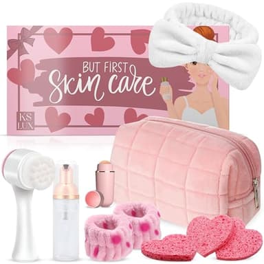 Skincare kit, rutina skincare pack, accesorios de belleza mujer, skin care adolescentes, skin care niña, kit de limpieza facial, pack regalo mujer, ideas regalo original, korean, coreano. KS LUX