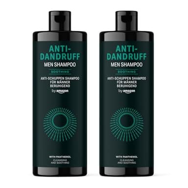 by Amazon - Champú anticaspa para hombre, 2 x 400 ml