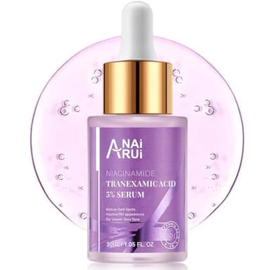 ANAiRUi Sérum de Ácido Tranexámico, Tranexamic Acid Serum Facial con Niacinamida y Ácido Hialurónico, dirigido a la Manchas, Hiperpigmentación, Tono de piel Uniforme, 30 ml