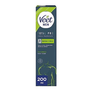 Veet Crema Depilatoria Masculina para el Cuerpo Piel Normal, 200ml