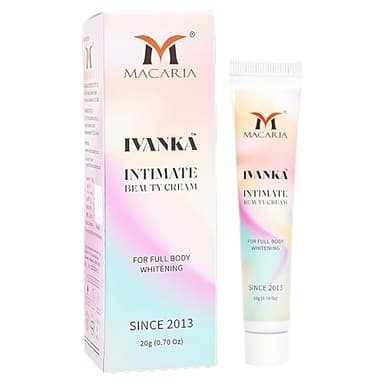 Ivanka Crema Blanqueadora Íntima con Glutatión y Ácido Kójico - Aclara Manchas Oscuras, Ilumina la Piel y Despigmenta Hiperpigmentación - para Axilas, Rostro y Cuerpo Completo - para Hombres y Mujeres