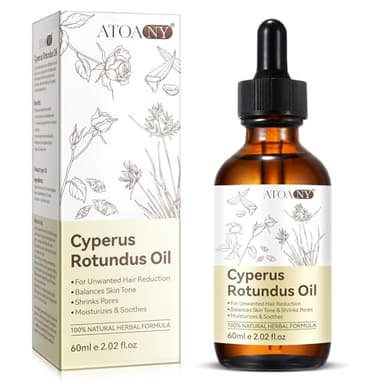 Aceite de Cyperus Rotundus, Aceite Natural de Cyperus Rotundus para la Depilación, Reduce el Crecimiento de Vello No Deseado, Hidratante y Calmante, Depilación Para Todo Tipo de Pieles (1)