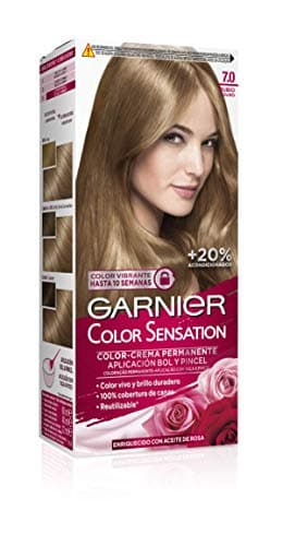 Garnier Color Sensation 7.0 Rubio Tinte, 1 Unidad (Paquete de 1), El embalaje puede variar