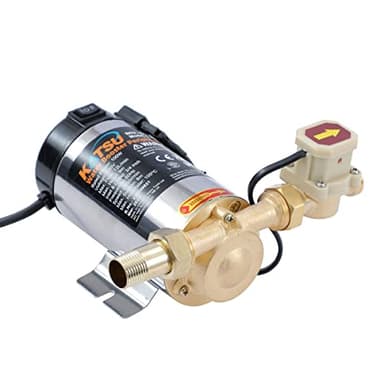 KATSU Bomba de Refuerzo de Agua de 100W, Interruptor de Control de Presión de Encendido y Apagado Automático, Bomba de Agua Fría y Caliente para Lavadora de Ducha de Jardín y Hogar 151410