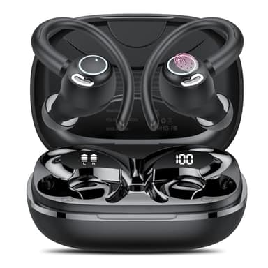 Auriculares Traductor en Tiempo Real 164 Idiomas, Traducción Instantánea de Voz IA, Auriculares Traductores Simultáneos Inalámbricos Bluetooth 5.4, 48H Batería, para Viajes y Aprender Idiomas (Negro)