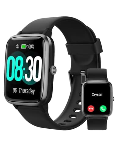 GRV Smartwatch, Pulsera Actividad Inteligente IP68 Impermeable Reloj Inteligente Mujer Hombre con Pulsómetro Monitor de Sueño Podómetro Notificación de Mensajes Reloj Deportivo