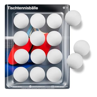 TK Gruppe Timo Klingler 12x Pelotas de Tenis de Mesa Blanco - Pelotas de Tenis de Mesa Ping Pong de 40 mm para Entrenamiento y competición - Tenis de Mesa para Interiores y Exteriores