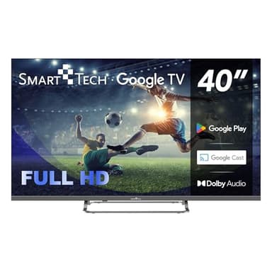 Smart Tech TV Full HD 40" (100 cm) 40FG01V, Smart TV Google TV, HDMI, USB, HEVC, Dolby Audio, HDR 10, CHROMESCAST, Google Assistant (40")