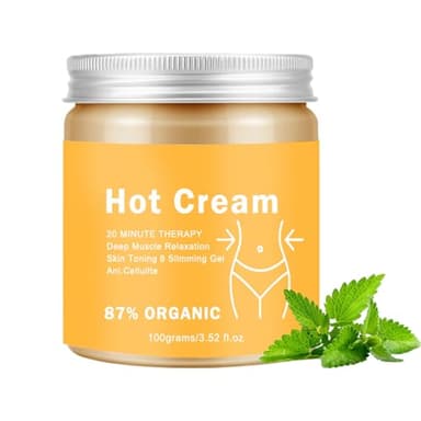 Crema Reductora Para Pérdida De Peso Y Quema Grasa Abdominal,110g Crema Reductora De Cuidado Corporal - Gel Reafirmante y Moldeador Para Cuerpo, Cintura, Abdomen, Brazos y Muslos