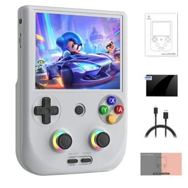 JOYARCH RG406V - Consola de juegos de mano retro, Android 13 5500 mAh, consola de videojuegos, 4 pulgadas, 960 x 720P, pantalla táctil IPS, compatible con salida 1080P WIFIBluetooth (sin juegos)