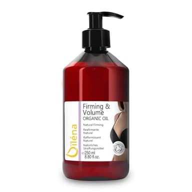 Aceite Reafirmante de Pecho Oïléna, Bust inTense Oil, 100% Puro, Aumenta y Realza los Senos. Con Aceite de Almendras y Rosa Mosqueta. Penetra 6 veces mejor que una crema reafirmante 250 ml