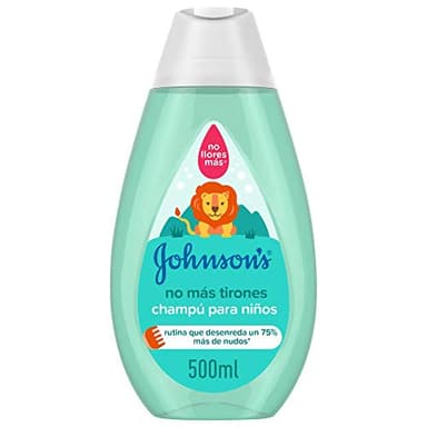 Johnson's Baby Champú No Más Tirones para Niños y Bebés, Deja el Cabello Suave y Manejable, Desenreda Cabello Largo o Rizado, 500 ml