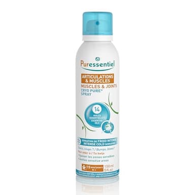 Puressentiel - Articulaciones y Músculos - Spray Cryo Pure - Efecto frío intenso, rápido, y duradero - Dolores inflamatorios - 150 ml