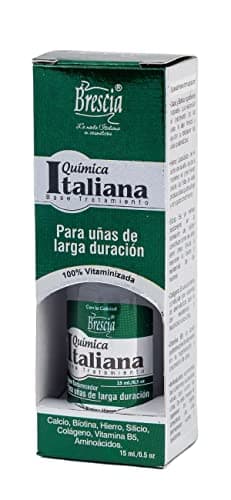 Brescia Endurecedor de Uñas Química italiana, 15mL. Rápido, sin dolor, fortalece, evita la descamación y hace crecer las uñas.