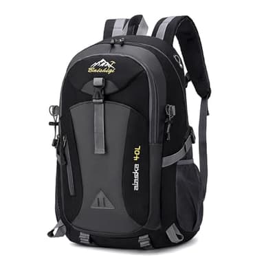 UieaMsio Mochilas Senderismo Hombre Mujer, Mochila de Viaje 40 Litros Impermeable Multifuncional Gran Capacidad Mochila de Escalada para Camping Excursiones Acampadas Montaña al Aire Libre