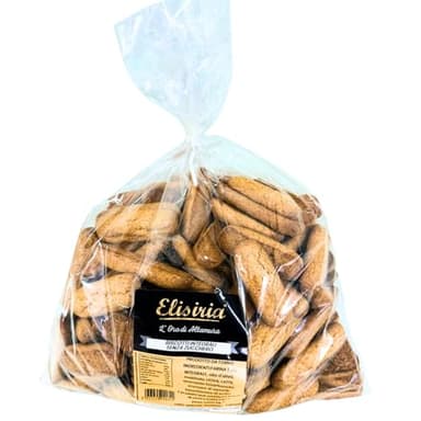 Elisiria – Galletas artesanales integrales sin azúcar, paquete de 1 kg, galletas secas ideales para desayunos y meriendas, fabricadas en Italia (galletas integrales sin azúcar)