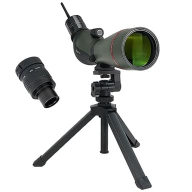 Svbony SA412 20-60x80 Telescopio Terrestre con Cámara WIFI, HD con Trípode de Escritorio, Angulado de Largo Alcance, Telescopio Terrestre FMC Impermeable a Prueba de Niebla para Tiro al Blanco