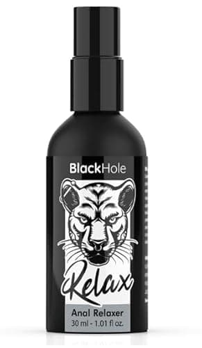 Lubricante Anal Sin Dolor Black | Gel relajante Anal con Efecto Analgesico | Extractos de Jojoba | Favorece la Dilatación Anal | Unisex