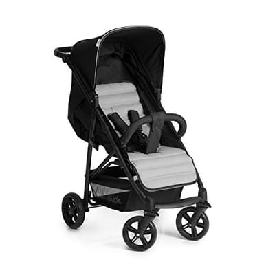 hauck Rapid 4 Silla de Paseo Ligera hasta 22 Kilos, Carrito Bebe Plegable desde 0 Meses, Bebe Silla Paseo Compacta, Carro Bebe Reclinable, Cesta Grande - Caviar/Silver