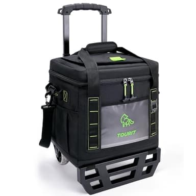 TOURIT Nevera portátil con ruedas para 50 latas de 29 l, espacio robusto ATV, congelador de playa, nevera a prueba de fugas