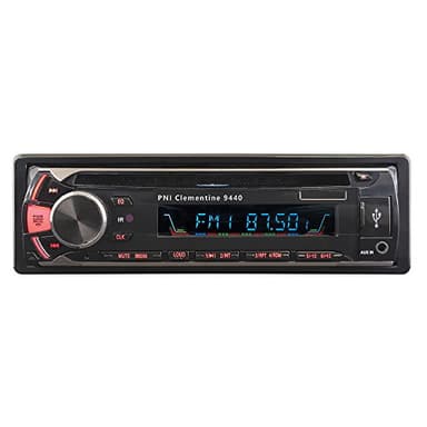 Radio DVD para Coche PNI Clementine 9440, 1 Estéreo DIN para el automóvil, Receptor de Audio Bluetooth Unidad Principal, Reproductor de CD con Radio FM, Controlador Remoto y Cable iOS incluidos
