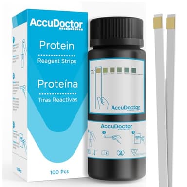 100 Accudoctor Test de Proteína en Orina tiras reactivas de proteina uronalisis proteina tiras de orina test rápido de proteína c reactiva tira reactiva de orina para proteína prueba de orina strip